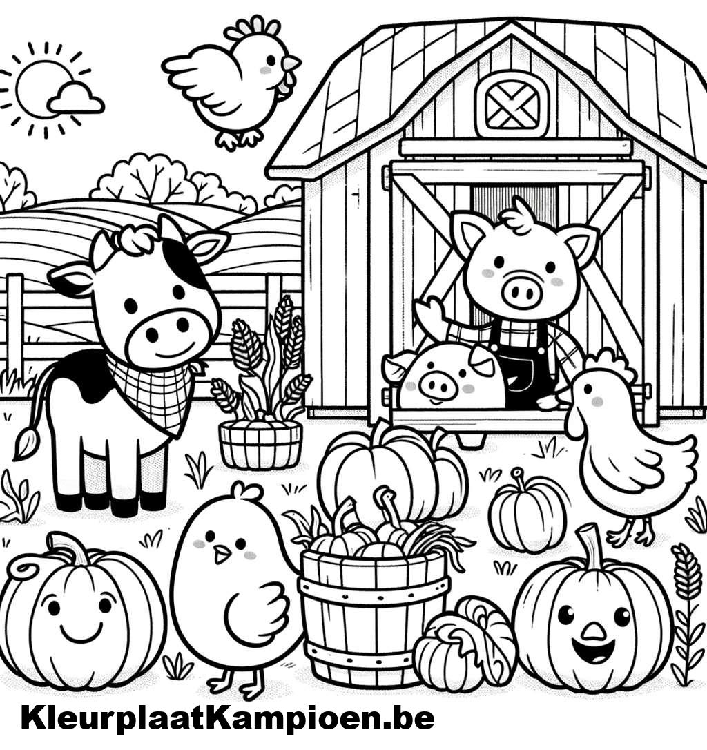Eenvoudige Tekeningen Van Boerderijdieren Makkelijke Tekening