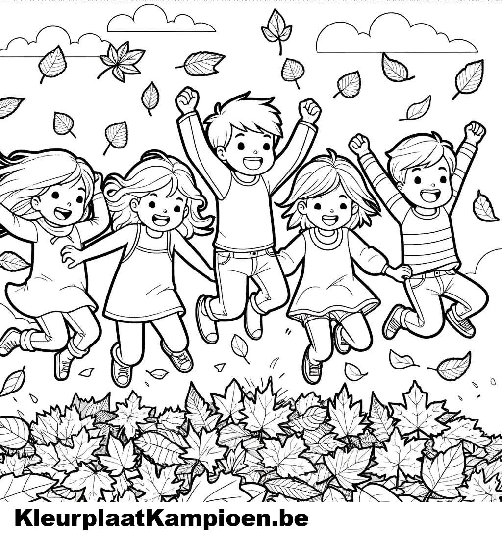 Kleurplaat Herfst Herfstblad Mandala Eenvoudig KleurplaatKampioen be