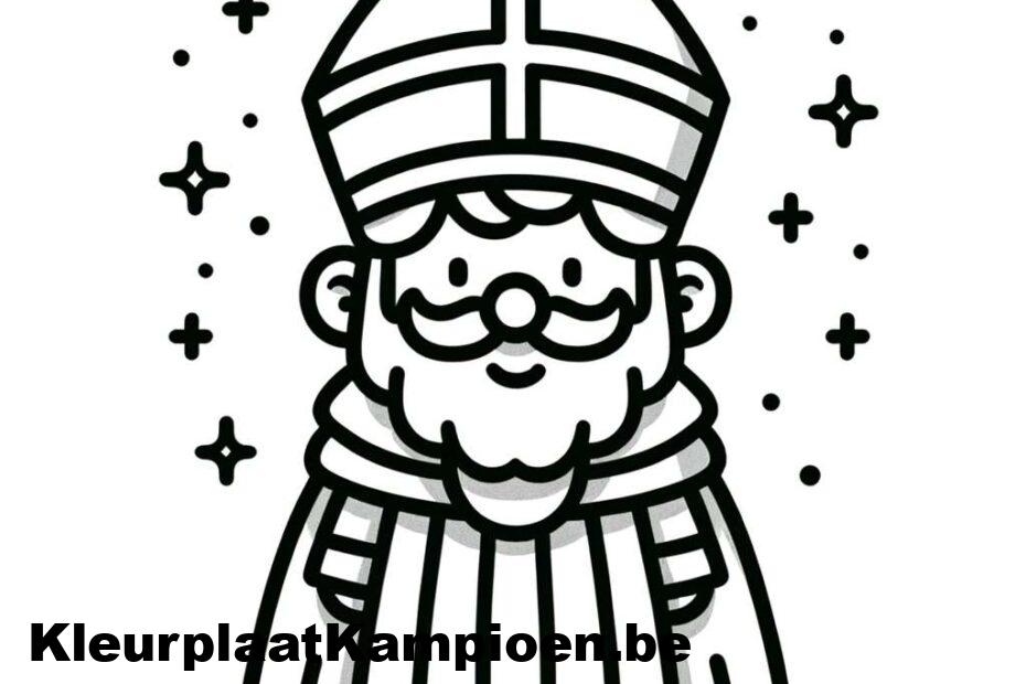 Sinterklaas met sterren en snoepjes