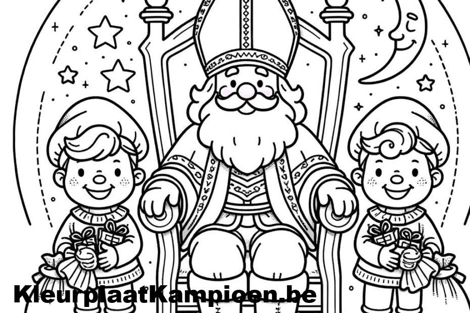 Sinterklaas troon helpers nacht